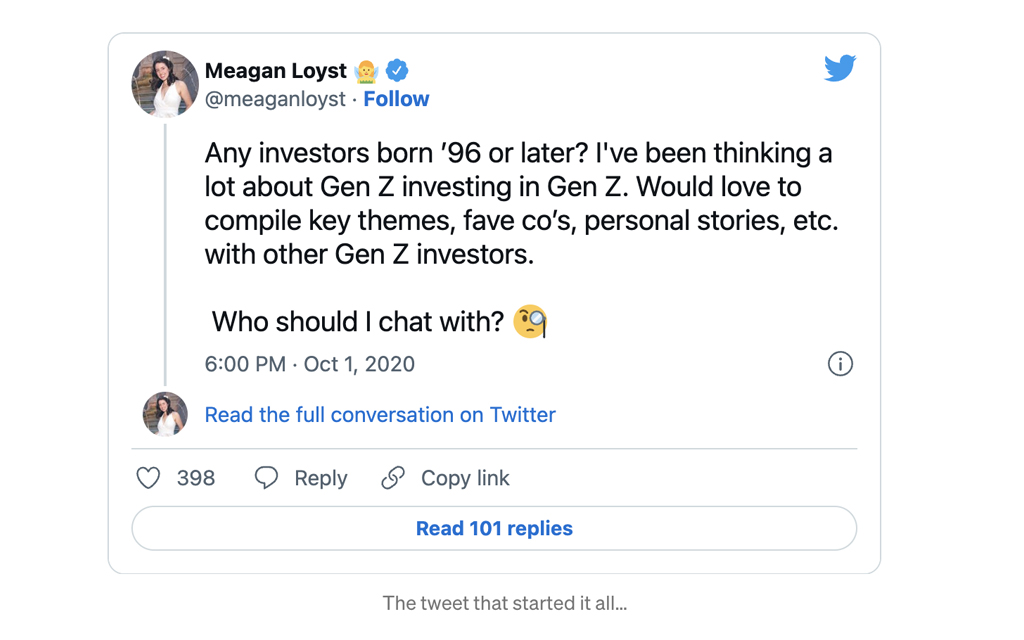 Meagan Loyst Tweet / Financially-Smart Kids